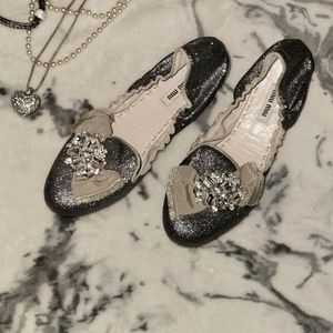 Miu miu ballerina flats shoes